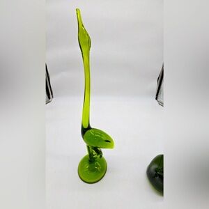 VIKING Glass Green Egret